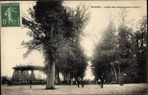 Ak Rennes Ille et Vilaine, l'allée des Chênes, Pavillon