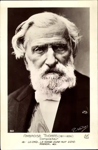 Ak Komponist Ambroise Thomas, Portrait