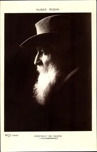 Ak Bildhauer Auguste Rodin, Portrait