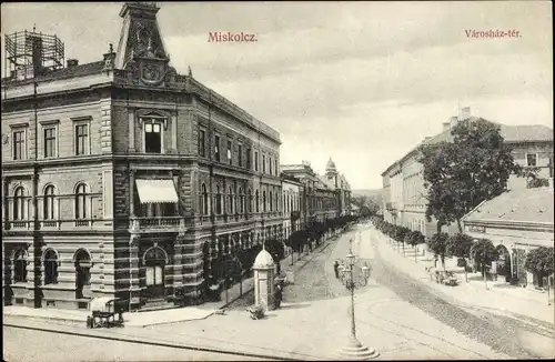 Ak Miskolc Miskolcz Mischkolz Ungarn, Varoshaz ter