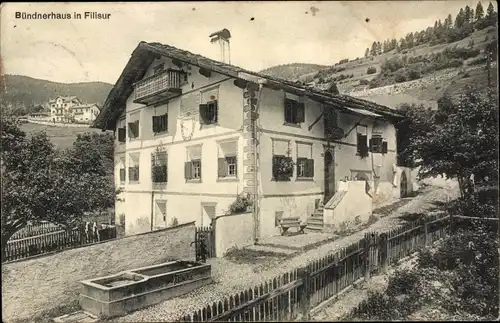 Ak Bergün Bravuogn Filisur Kanton Graubünden, Bündnerhaus