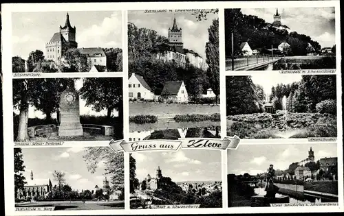 Ak Kleve, Schwanenburg, Stiftskirche, Amphitheater