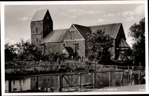 Ak Nieblum auf der Insel Föhr Nordfriesland, St. Johanniskirche