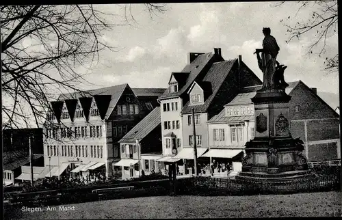 Ak Siegen in Westfalen, Am Markt