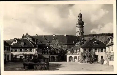 Foto Ak Weikersheim in Tauberfranken Württemberg, Marktplatz