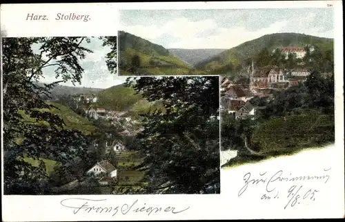 Ak Stolberg im Harz, Teilansichten