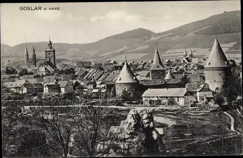 Ak Goslar am Harz, Panorama