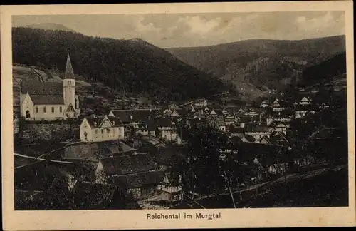 Ak Reichental Gernsbach im Murgtal Schwarzwald, Totale