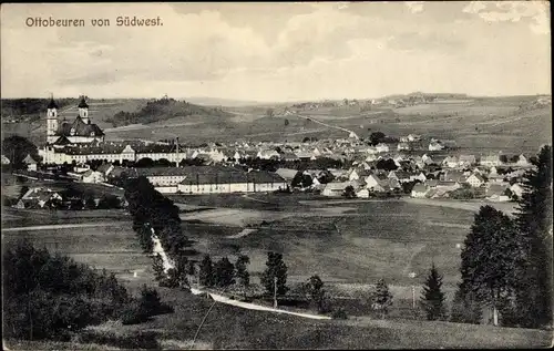 Ak Ottobeuren in Oberschwaben Allgäu, Gesamtansicht