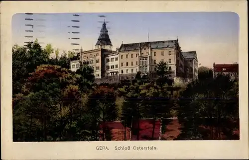 Ak Gera in Thüringen, Schloss Osterstein