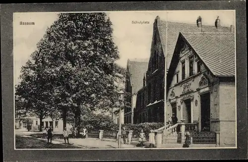 Ak Bassum in Niedersachsen, Schulplatz
