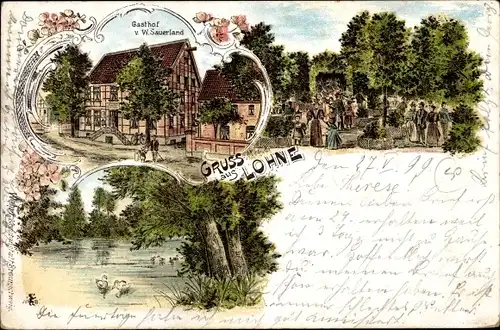 Litho Lohne Bad Sassendorf Nordrhein Westfalen, Gasthof