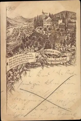 Vorläufer Litho Neckargemünd am Neckar, Kümmelbacher Hof