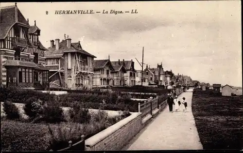 Ak Hermanville Calvados, La Digue