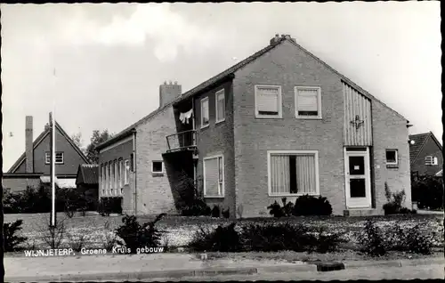 Ak Wijnjeterp Friesland Niederlande, Groene Kruis gebouw