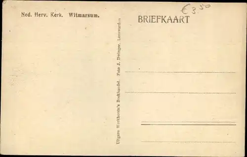 Ak Witmarsum Friesland Niederlande, Ned. Herv. Kerk