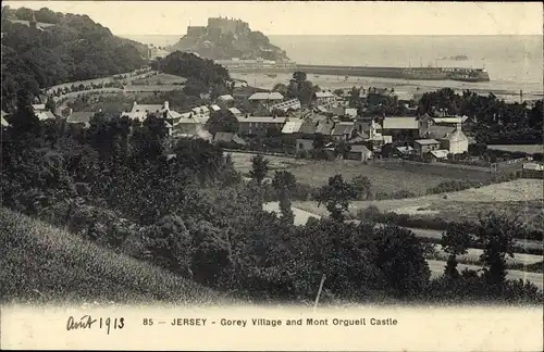 Ak Gorey Jersey Kanalinseln, Mont Orgueil Castle