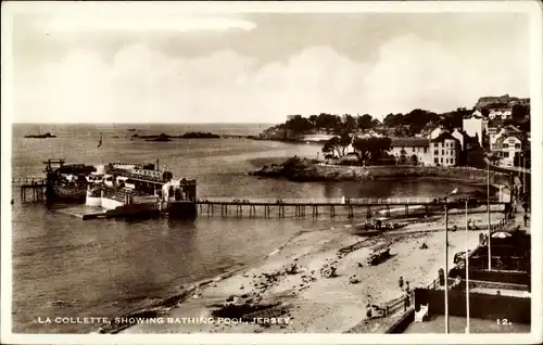 Ak Kanalinsel Jersey, La Collette, showing Bathing Pool