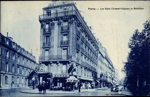Ak Paris VII, Les Rues Chomel Velpeau et Babylone