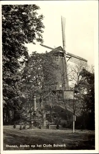 Ak Rhenen Utrecht, Molen op het Oude Bolwerk