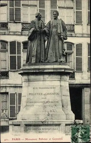 Ak Paris V, Monument aux Pharmaciens Pelletier et Caventou