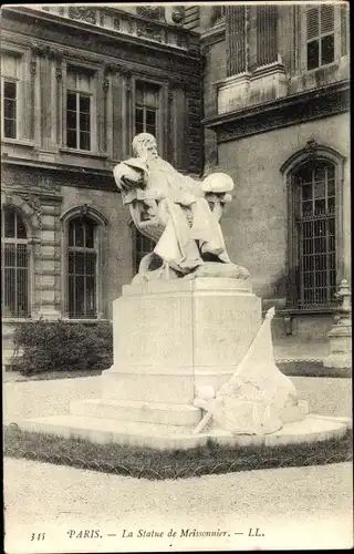 Ak Paris, Statue de Meissonnier