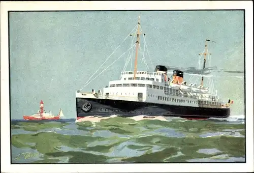 Künstler Ak Royon, Fährschiff SS Prince Leopold, Linie Ostende Dover