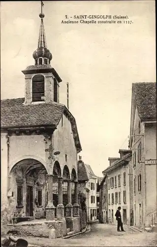 Ak Saint Gingolph Kanton Wallis Schweiz, Ancienne chapelle