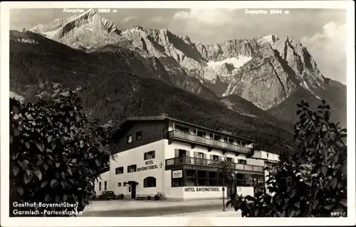 Ak Garmisch Partenkirchen in Oberbayern, Gasthof Bayernstüberl, Hindenburgstraße 47