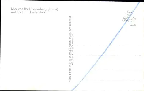Ak Bad Godesberg Bonn am Rhein, Rheinblick, Terrasse