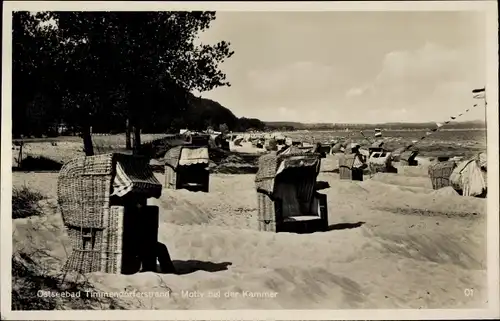 Ak Ostseebad Timmendorfer Strand, Motiv bei der Kammer, Strand