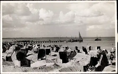 Ak Ostseebad Timmendorfer Strand, Strand, Seebrücke