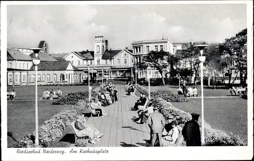 Ak Norderney in Ostfriesland, Kurhausplatz