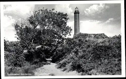 Ak Norderney in Ostfriesland, Leuchtturm