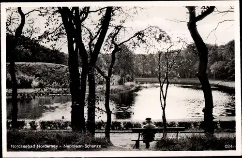 Ak Norderney Nordseebad, Napoleonschanze