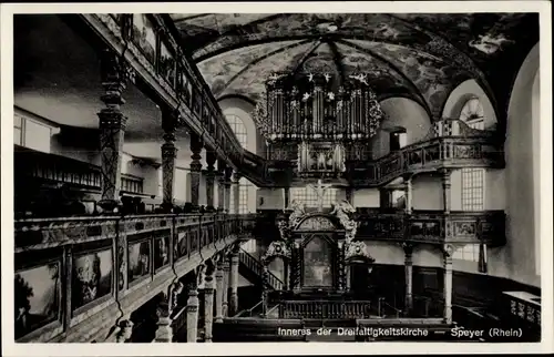 Ak Speyer am Rhein, Inneres der Dreifaltigkeitskirche