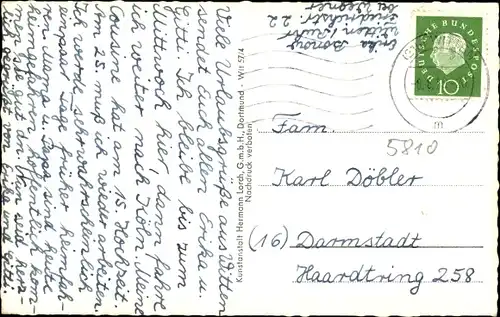 Ak Witten an der Ruhr, Bergerdenkmal, Hammerteich, Viadukt, Markt