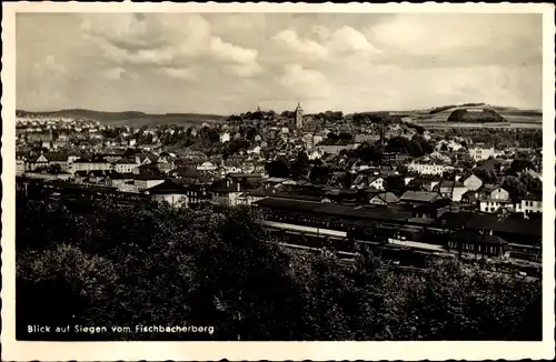 Ak Siegen in Westfalen, Blick auf die Stadt vom Fischbacherberg