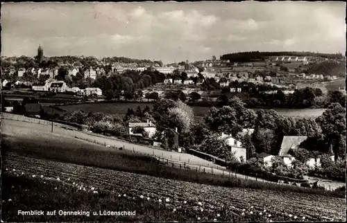 Ak Oeneking Lüdenscheid im Märkischen Kreis, Panoramablick