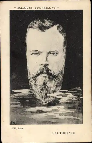 Ak Zar Nikolaus II. von Russland, Karikatur, L'Autocrat