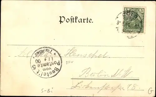 Ak Salon-Boot Borussia, Salondampfer