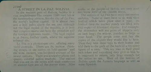 Stereo Ak La Paz Bolivien, A Street, Straßenszene