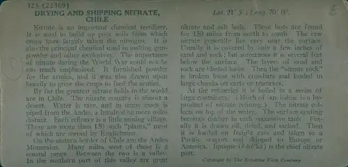 Stereo Ak Chile, Drying, Sacking and Shipping Nitrate for Agriculture and for War