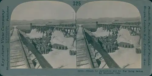 Stereo Ak Chile, Drying, Sacking and Shipping Nitrate for Agriculture and for War