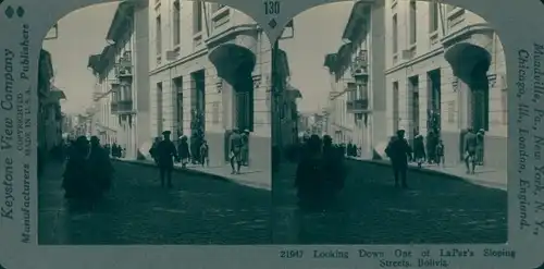 Stereo Ak La Paz Bolivien, A Street, Straßenszene