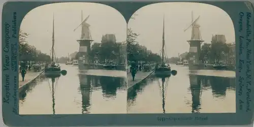 Stereo Ak Characteristic Holland, Niederlande, Windmühle