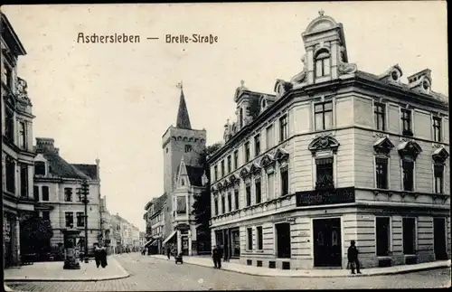 Ak Aschersleben, Breitestraße, Augusta Apotheke