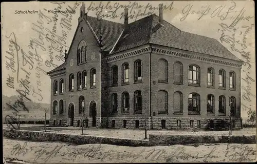 Ak Schlotheim in Thüringen, Bürgerschule