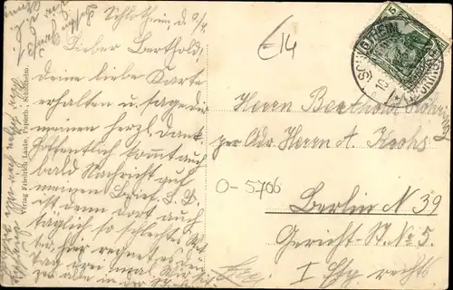 Ak Schlotheim in Thüringen, Bürgerschule