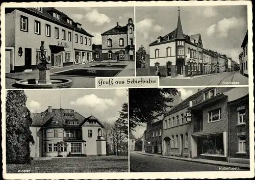 Ak Schiefbahn Willich am Niederrhein, Sparkasse, Hubertusstraße, Kloster